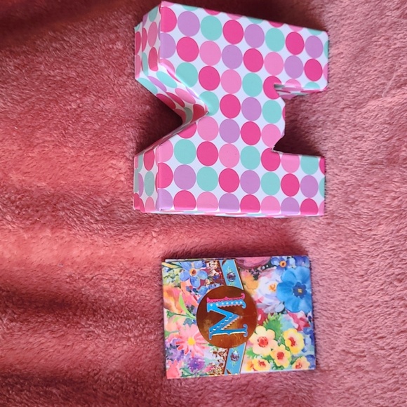 "M" Trinket Box with Notepad - Picture 1 of 2